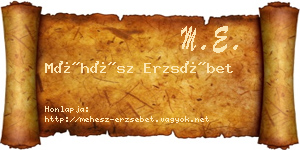Méhész Erzsébet névjegykártya